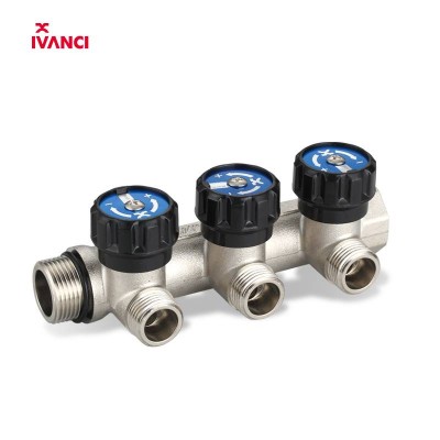 IVANCI IVC.106600 3 ways brass plumbing heating manifold