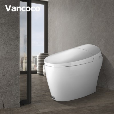 Vancoco VCC76 double flushing luxury ceramic sanitary toilet commode smart toilet